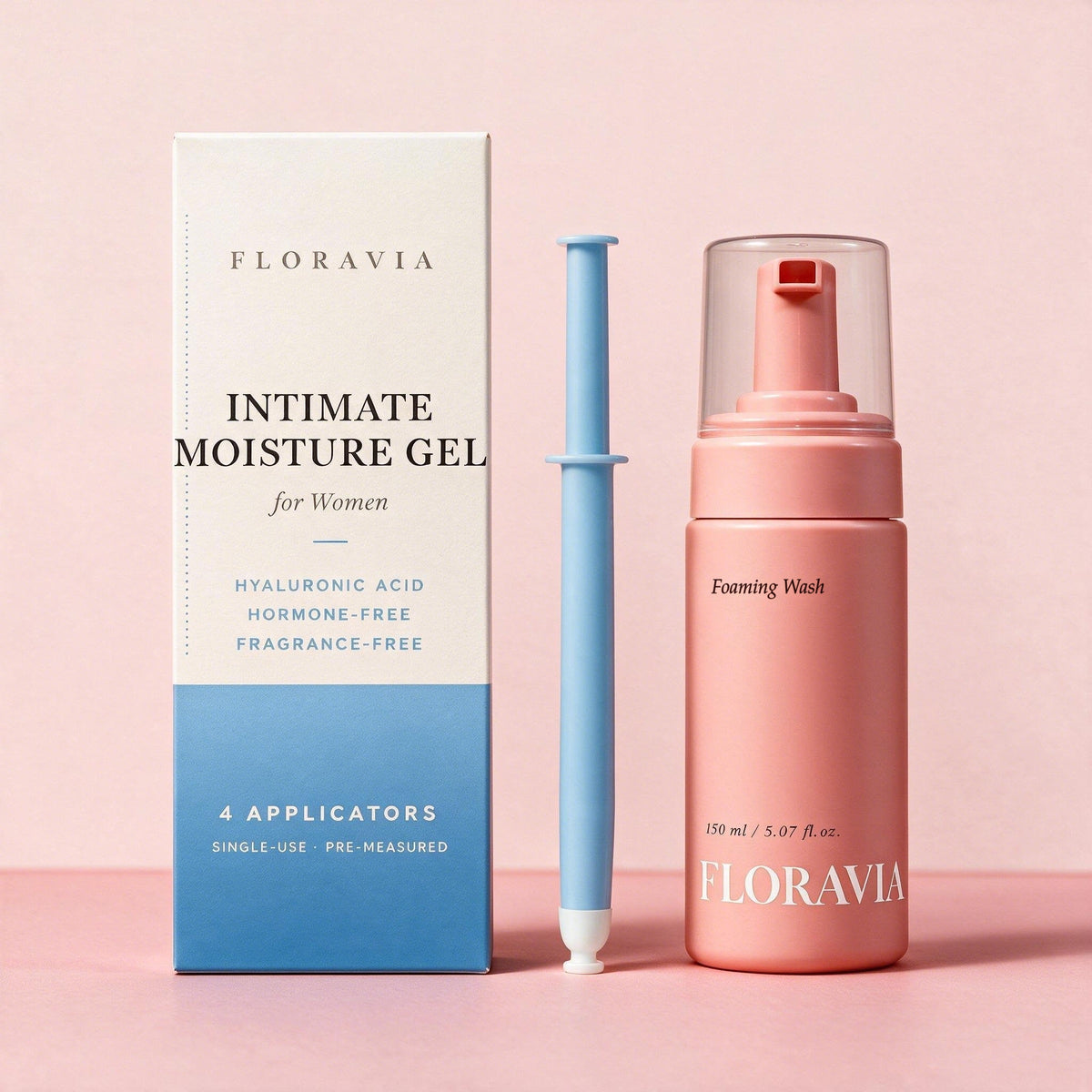 Floravia Foam & Moisture Duo: Intimate Moisture Gel and Foaming Wash