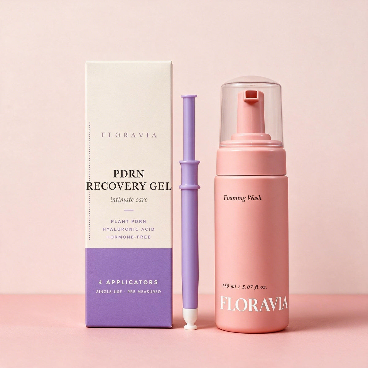 Floravia Foam & Recovery Duo: PDRN Recovery Gel and Foaming Wash
