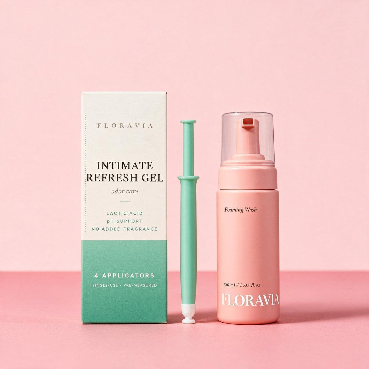 Floravia Foam & Refresh Duo: Intimate Refresh Gel and Foaming Wash