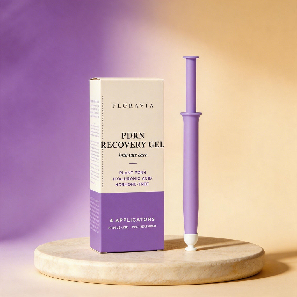 Floravia Renew Gel box with lavender applicator